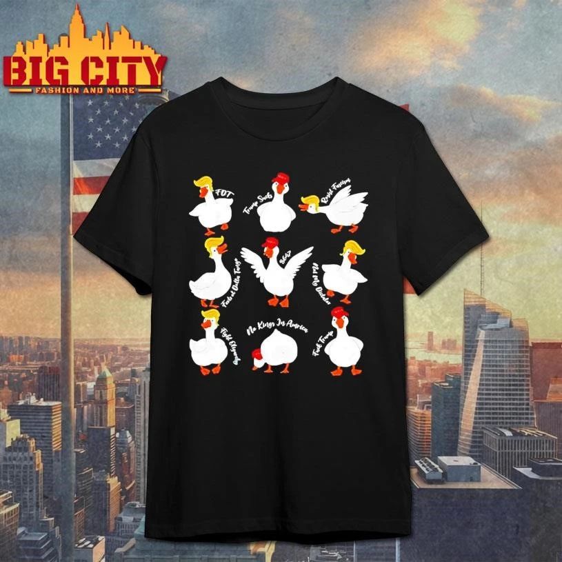 Goose X Donald Trump Fdt Trump Sucks No Kings In American Anti-Trump Shirt