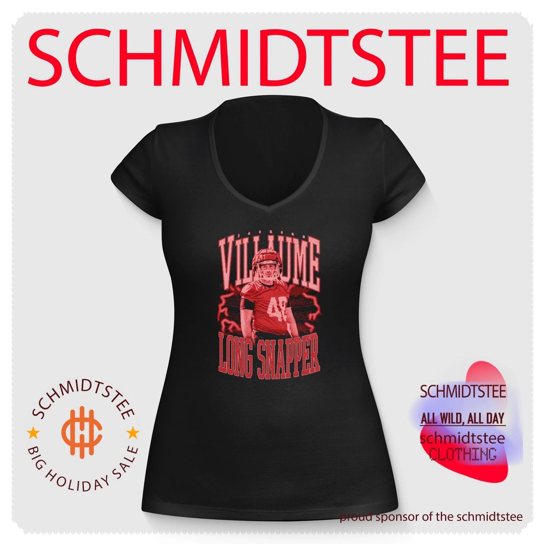 Jackson Villaume Long Snapper football athlete shirt