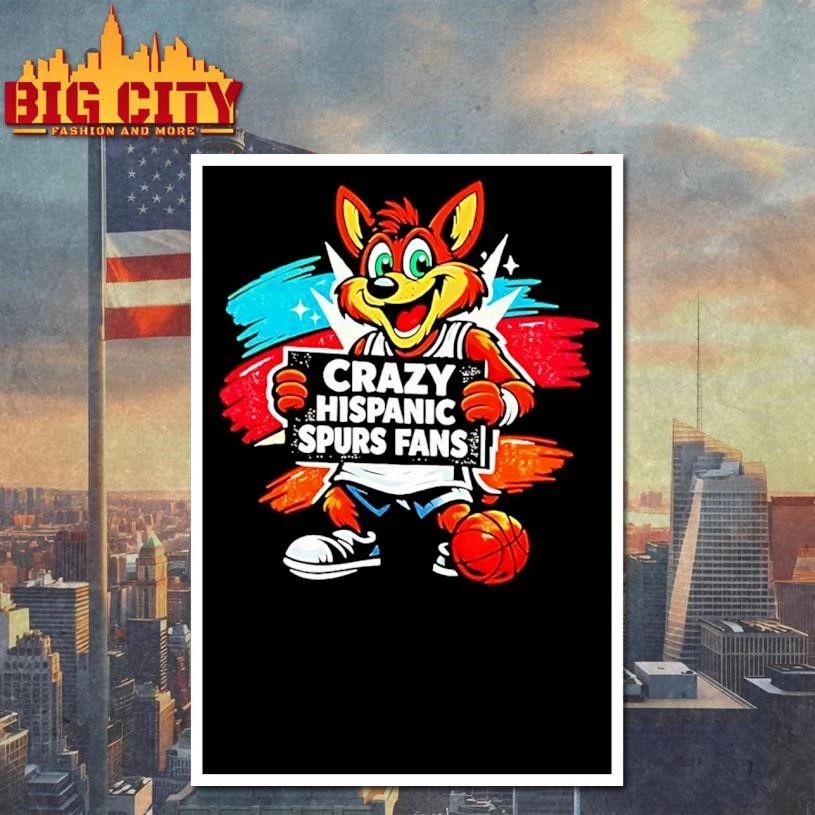The Coyote Crazy Hispanic Spurs Fans Basketball Game Day 2026 Shirt