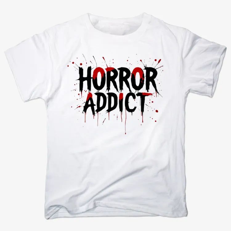 Horror Addict Blood Drip Graphic