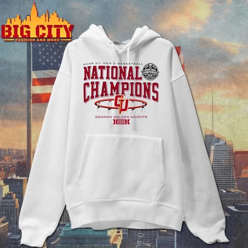 Gannon Golden Knights Men’s Basketball 2026 NCAA DII National Champions Shirt