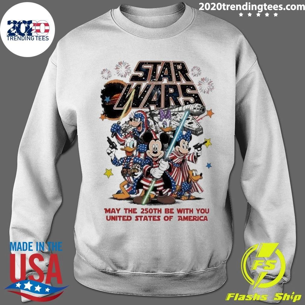 Disney Star Wars May The 250th Be With You United States Of America 1776-2026 Shirt