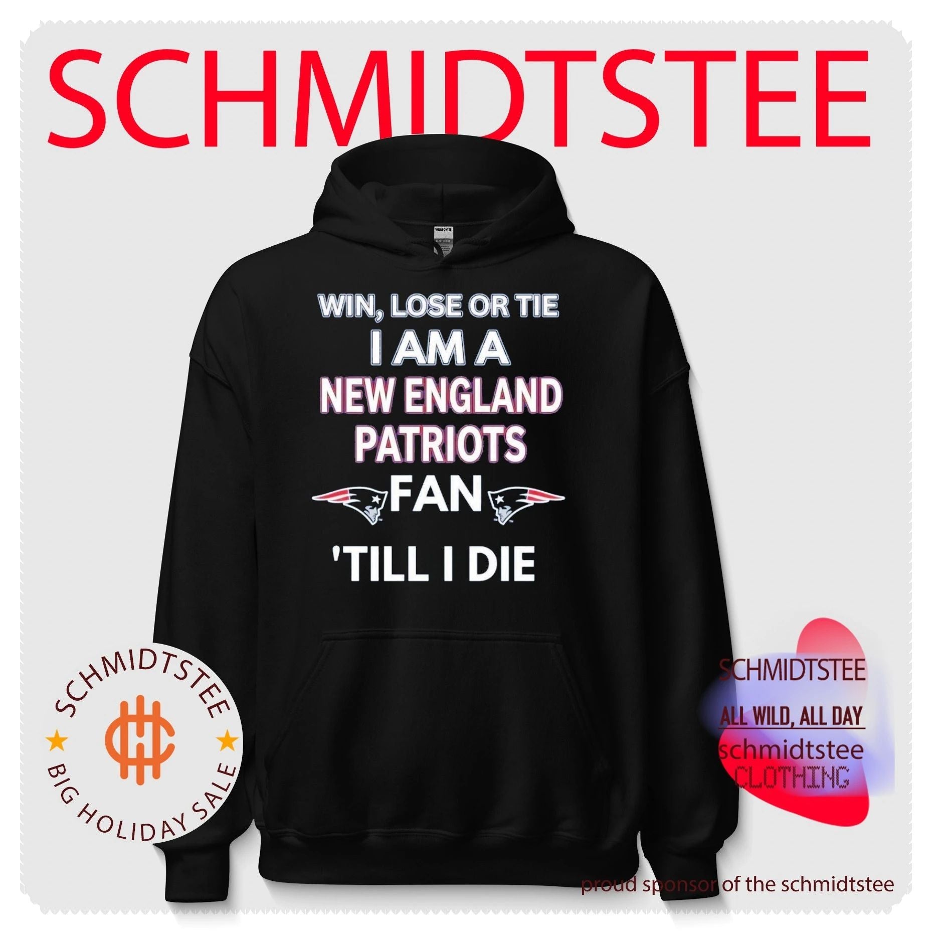 Win Lose or Tie I Am a New England Patriots Fan ‘Till I Die shirt