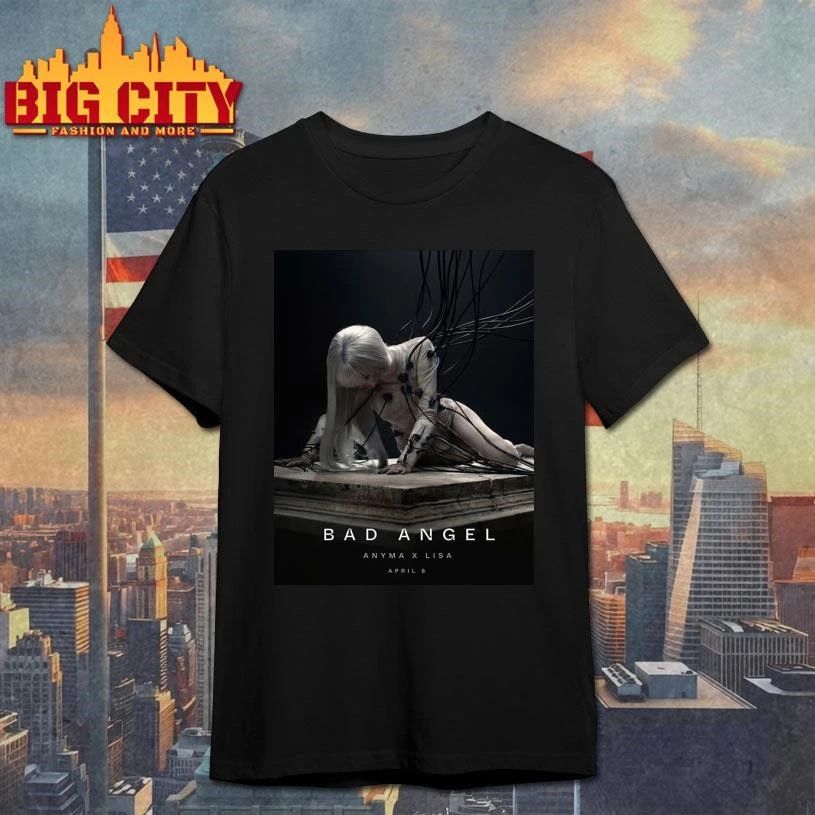 Lisa BLACKPINK x Anyma New Single Bad Angel Released On April 8 2026 Poster Shirt