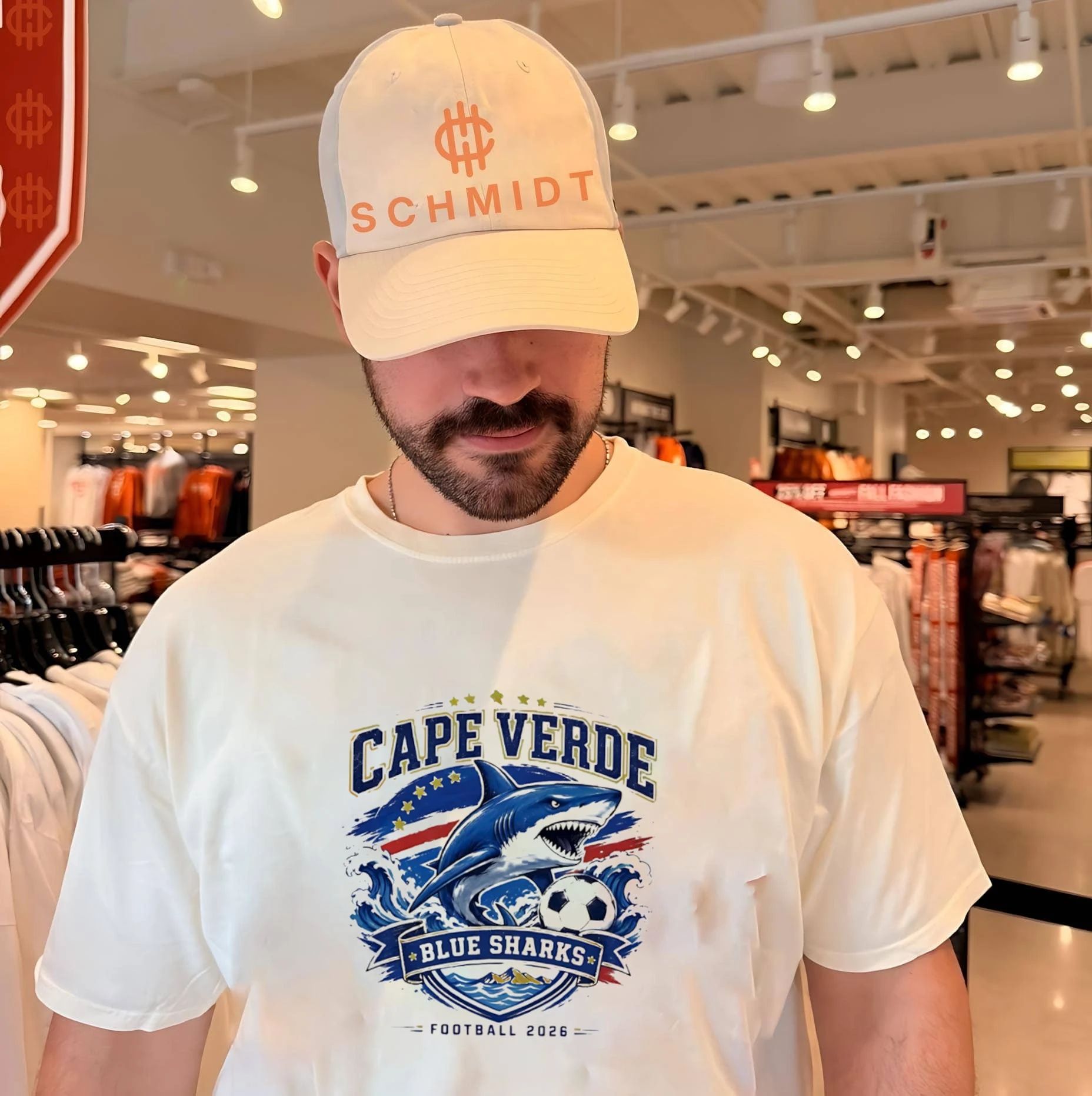 Cape Verde Blue Sharks Football 2026 Soccer Tee Unisex T-shirt, Sweatshirt, Hoodie (1)
