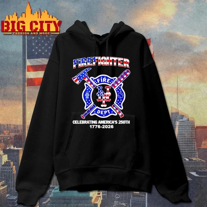 New York Mets x Firefighter Fire Dept Celebrating America’s 250th 1776 2026 Shirt