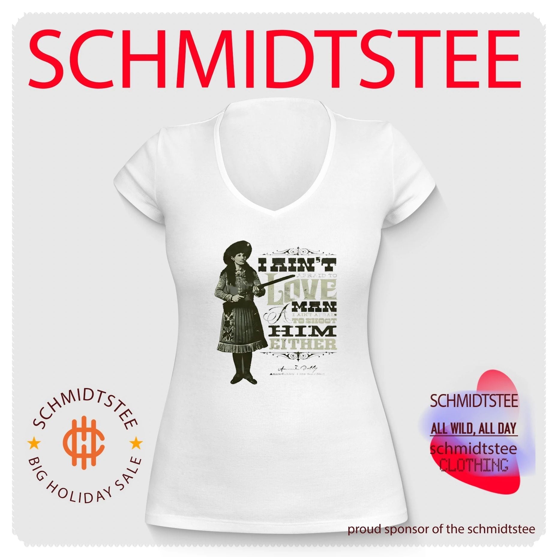 Annie Oakley Aint Afraid to Love Aint Afraid to Shoot shirt