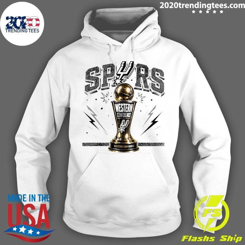 Antonio Spurs Western Conference Trophy Basketball Gold Logo Team Apparel Shirt