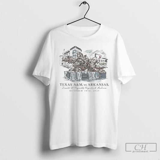 Classic October 18 Arkansas Vs Texas Am Game Day 2025 T Shirts