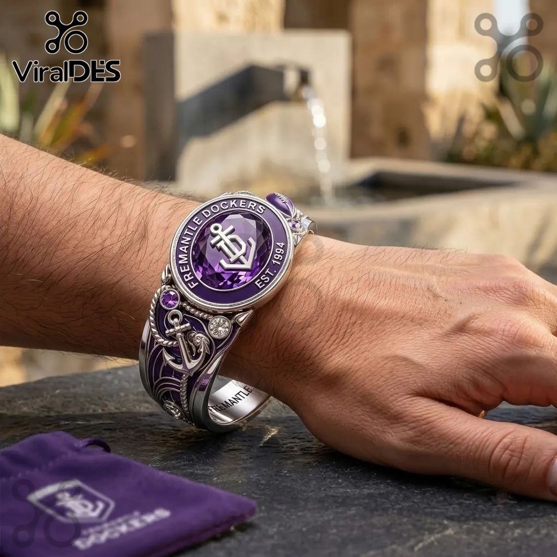 Fremantle Dockers Silver Tone Bracelet