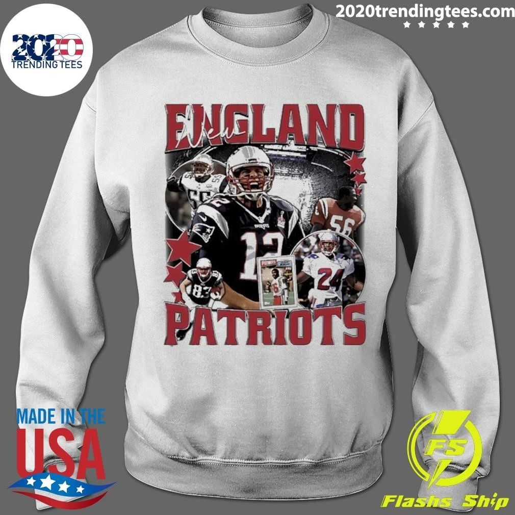 New England Patriots 90s Vintage Bootleg Football Graphic Shirt