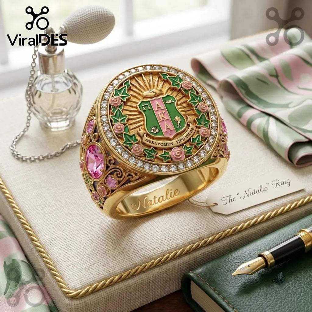 Custom Alpha Kappa Alpha Sorority Ring