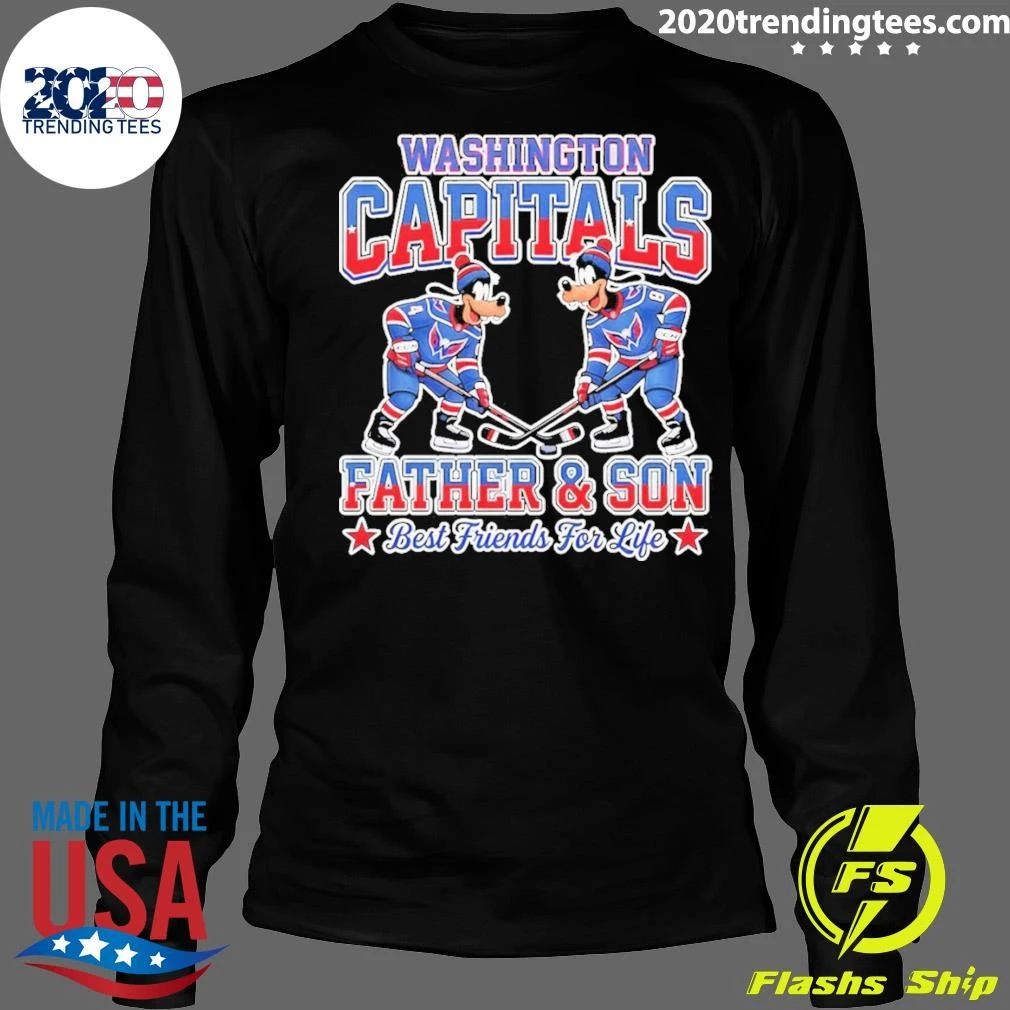 Disney Goofy Washington Capitals Father And Son Best Friends For Life Shirt