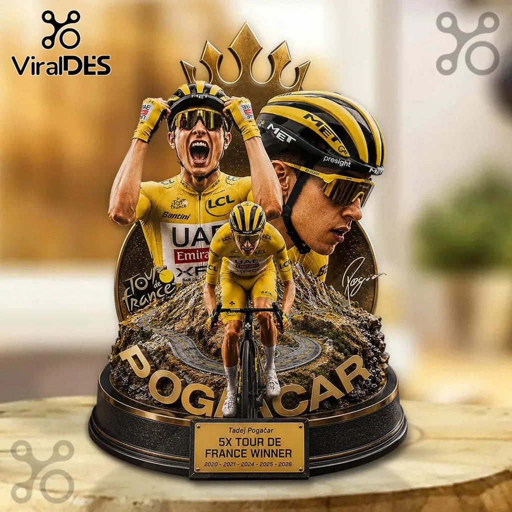 Tadej Pogacar 2026 Tour de France Acrylic Plaque