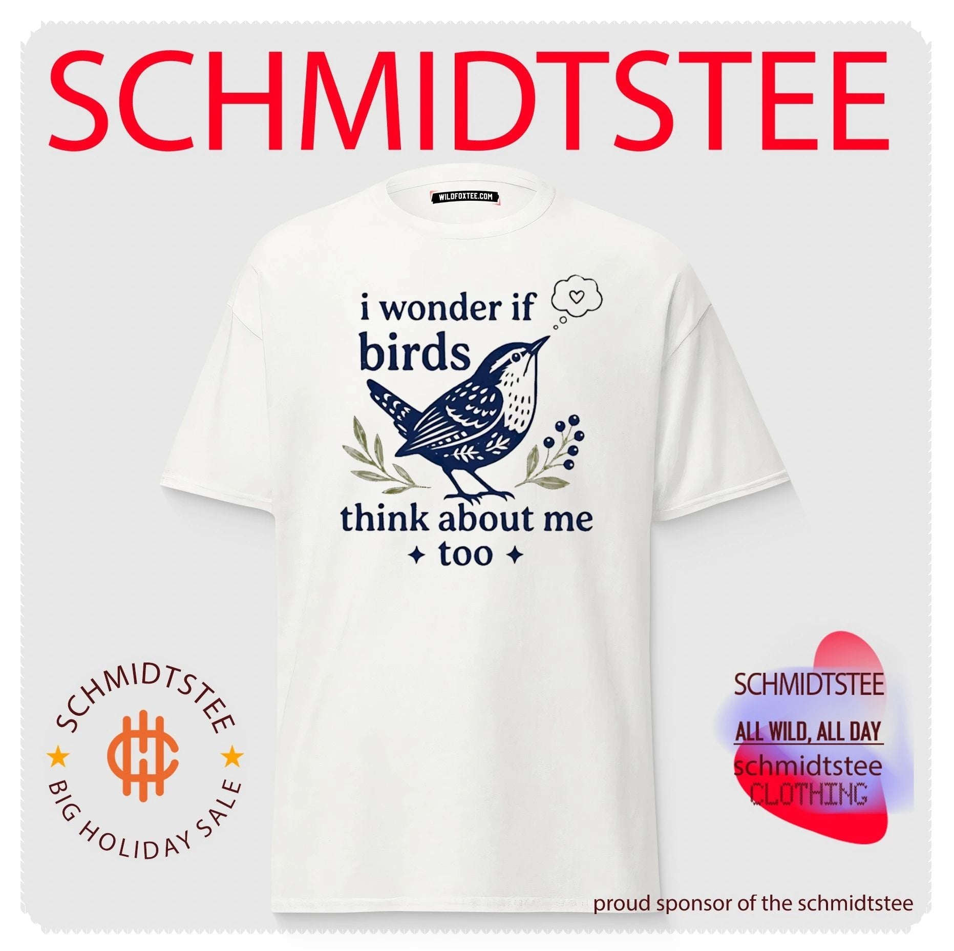I Wonder if Birds Think About Me Too bird lover shirt