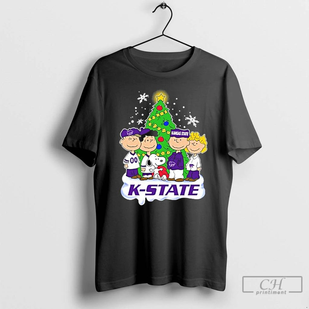 Classic Kansas State Wildcats X The Peanuts Merry Christmas T Shirts