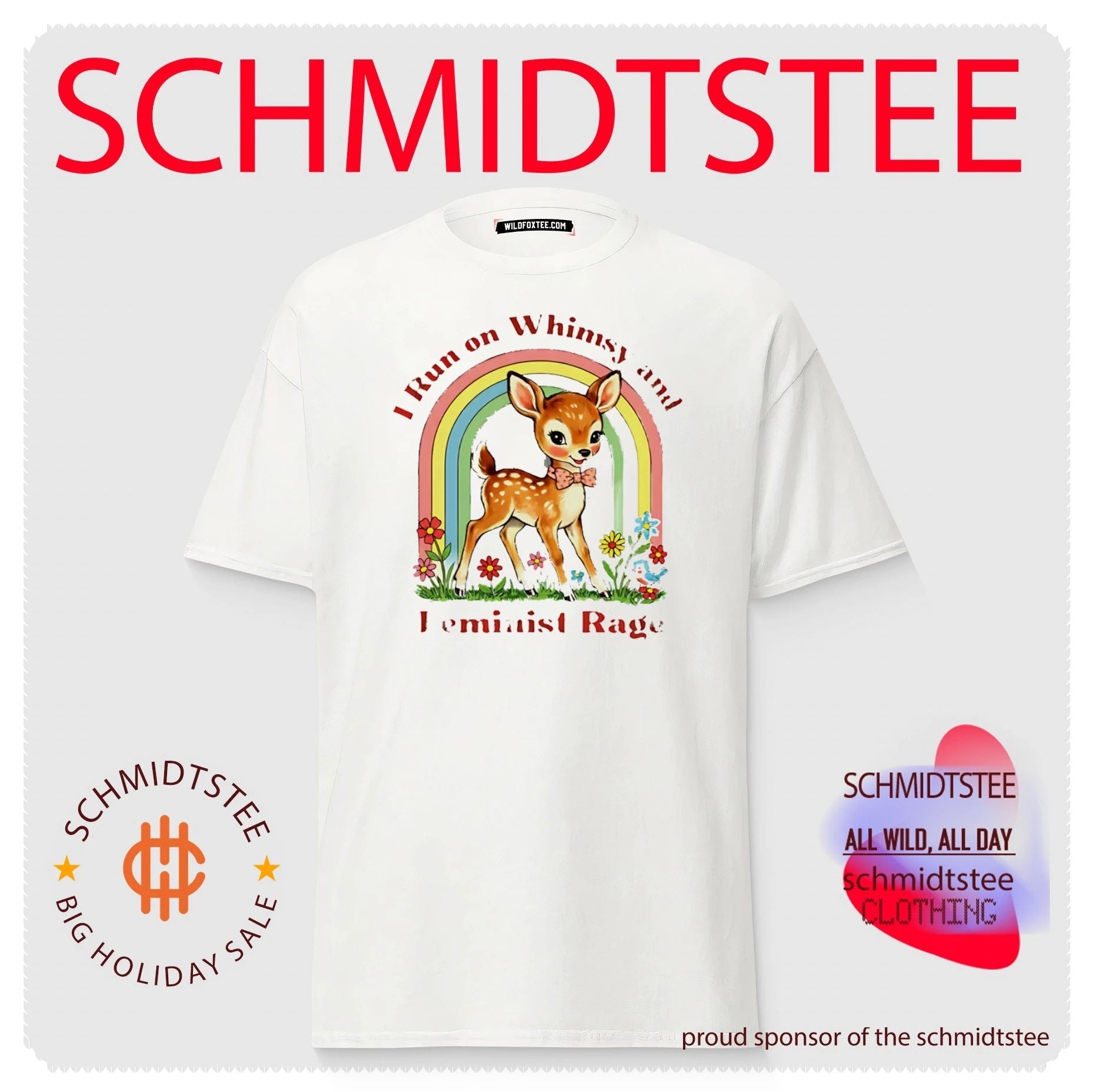 I Run on Whimsy and Feminist Rage whimsical shirt