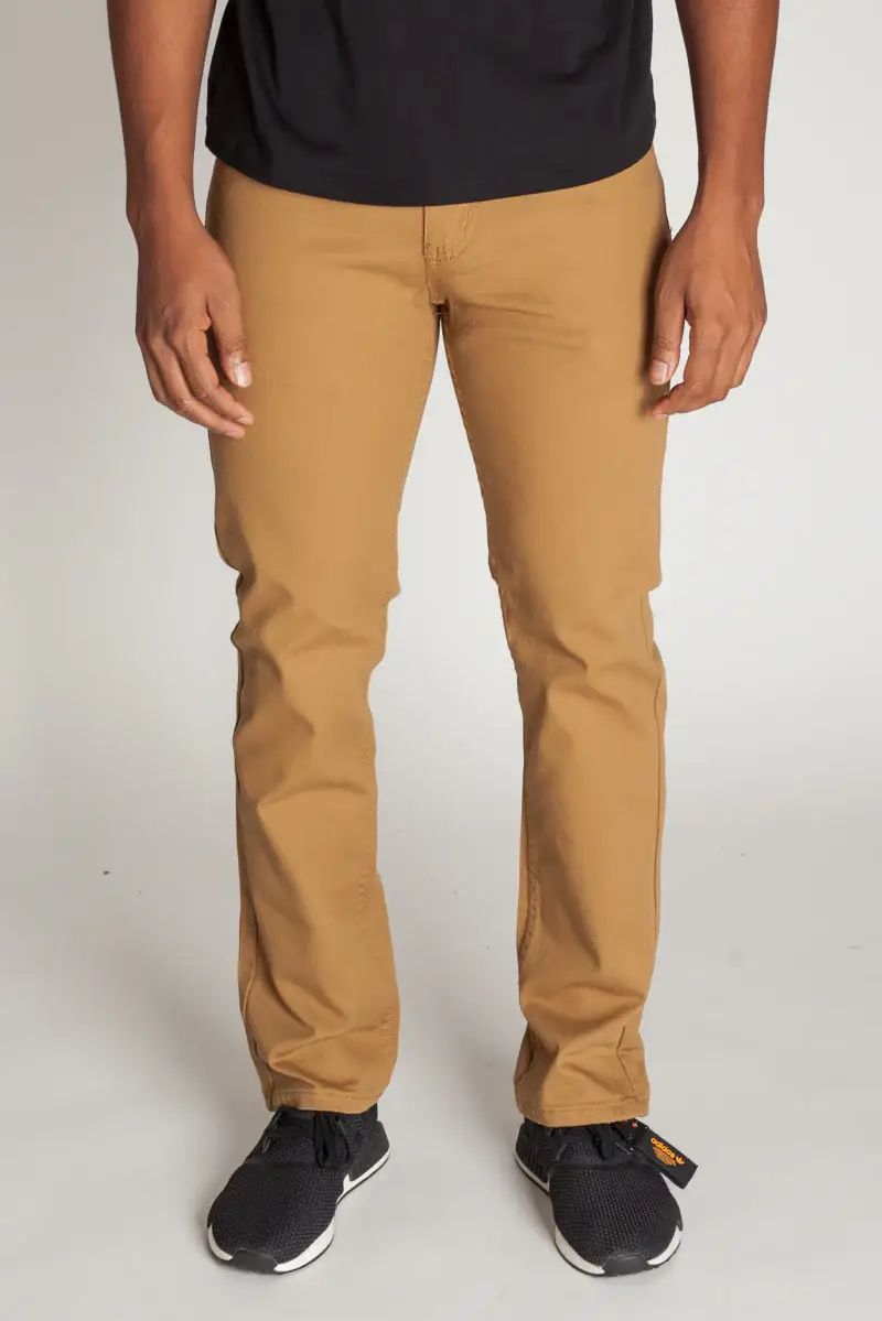 Slim Cotton Twill Pants