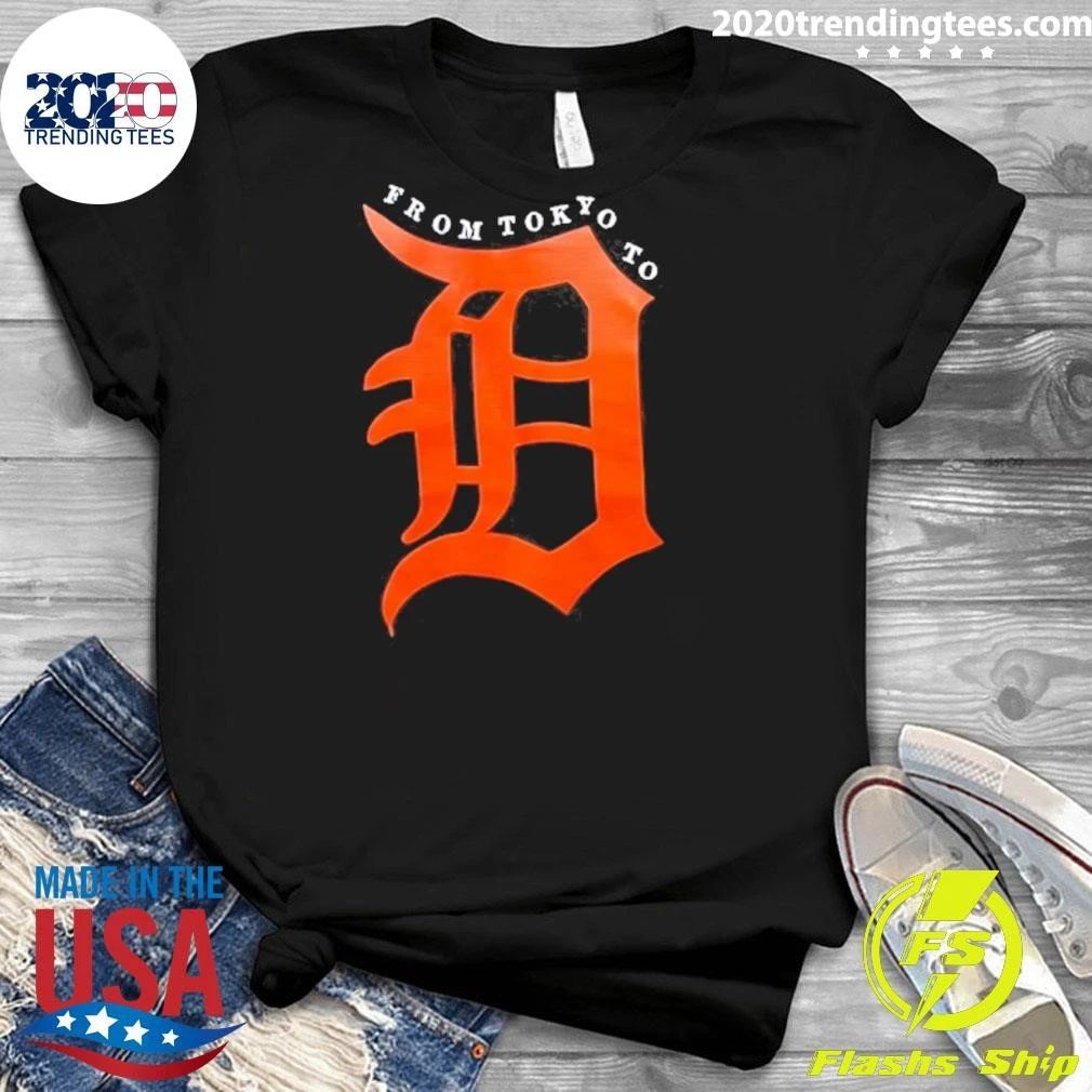 Detroit Tigers From Tokyo To Logo Shirt