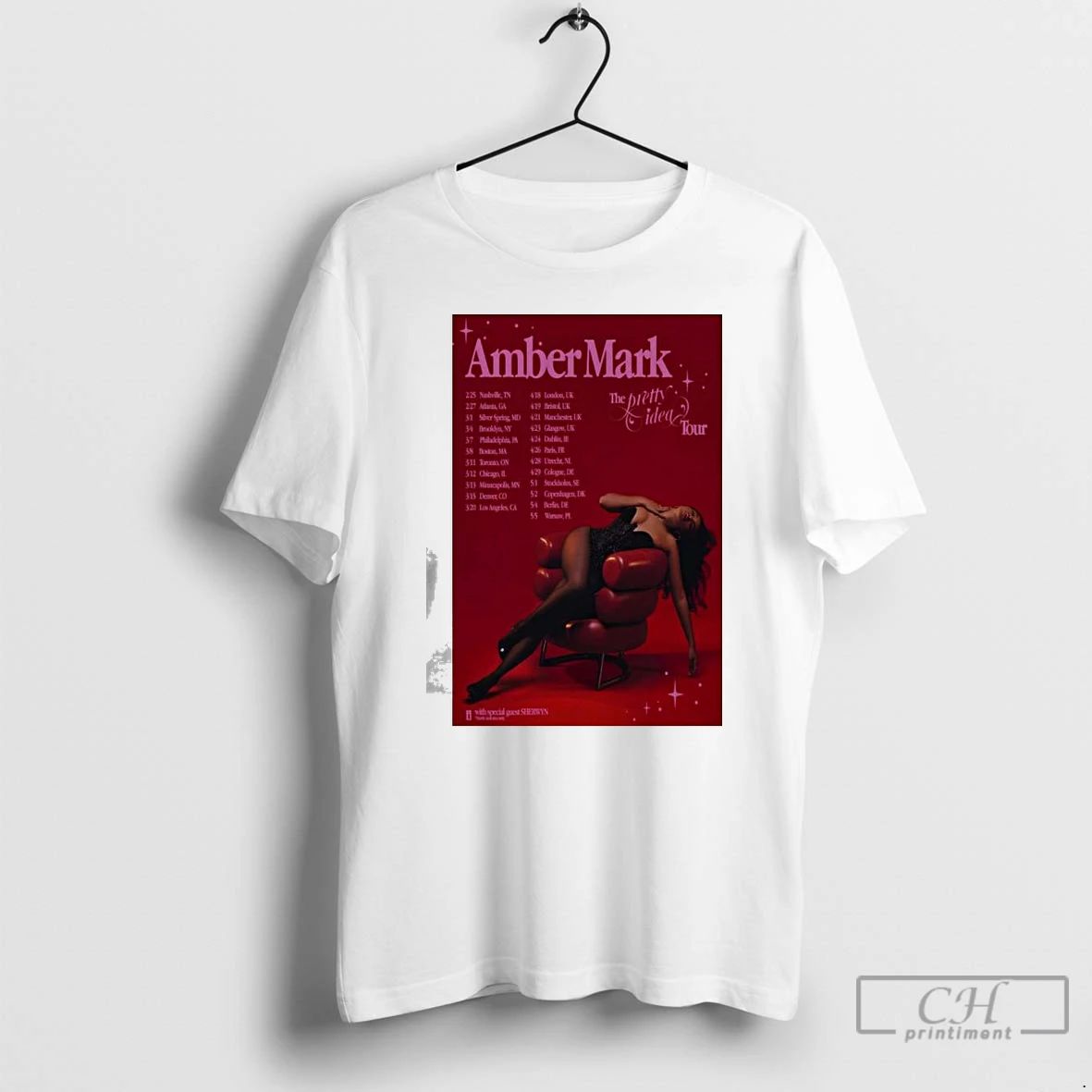 Classic Amber Mark The Pretty Idea Tour 2026 T Shirts