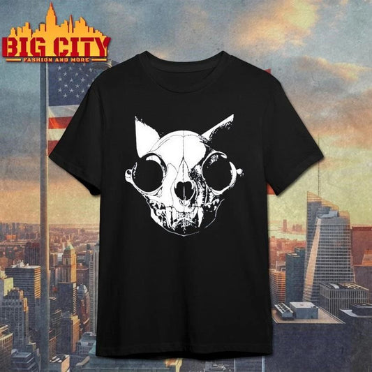 Cat skull logo heavyweight Graphic Shirt