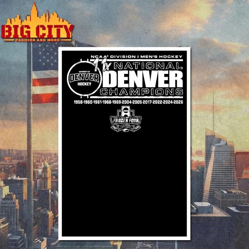 Denver Hockey 11x National Champions Graphic Shirt