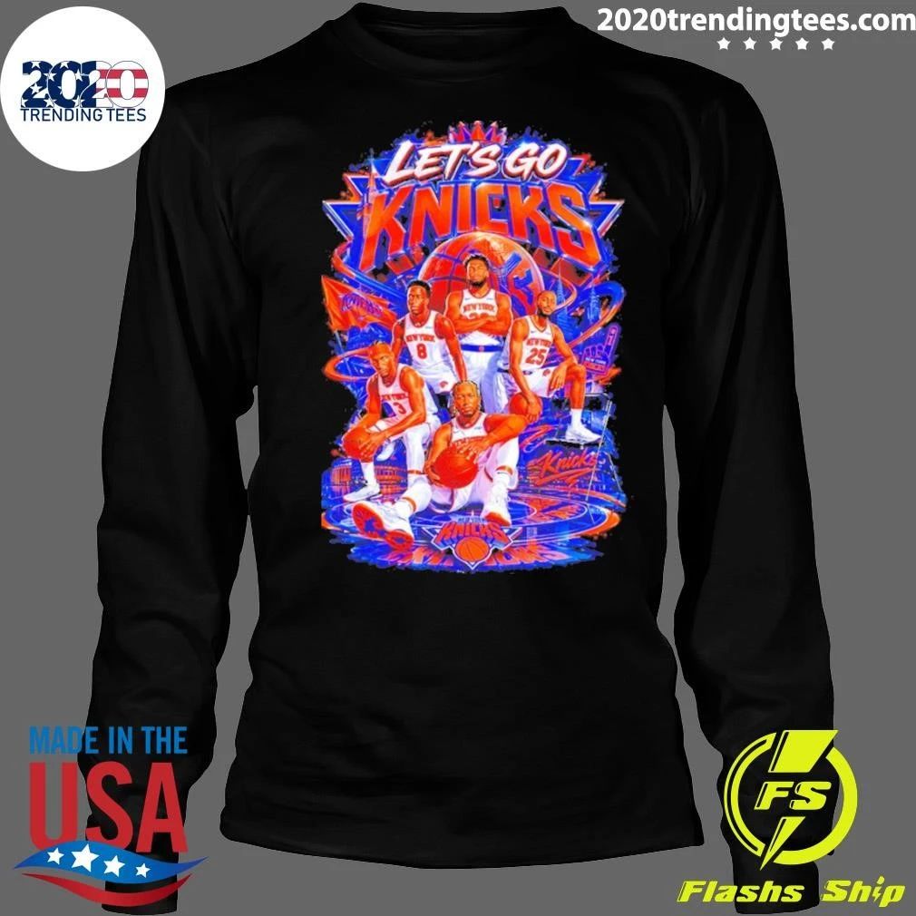 Jalen Brunson Let’s Go Knicks New York Knicks Players 2026 Nba Basketball Shirt