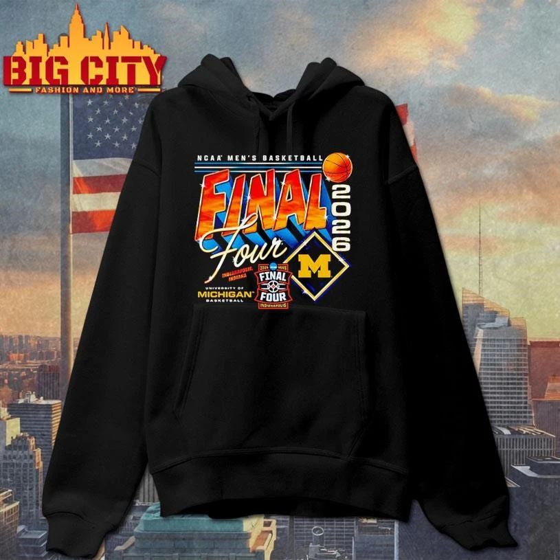Michigan Wolverines 2026 Final Four Men’s Basketball NCAA March Madness Final Four Indianapolis Shirt