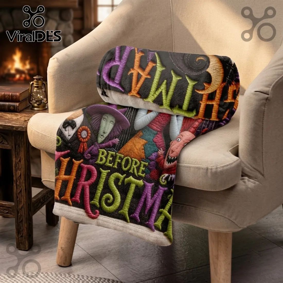 Nightmare Before Christmas Personalized Blanket