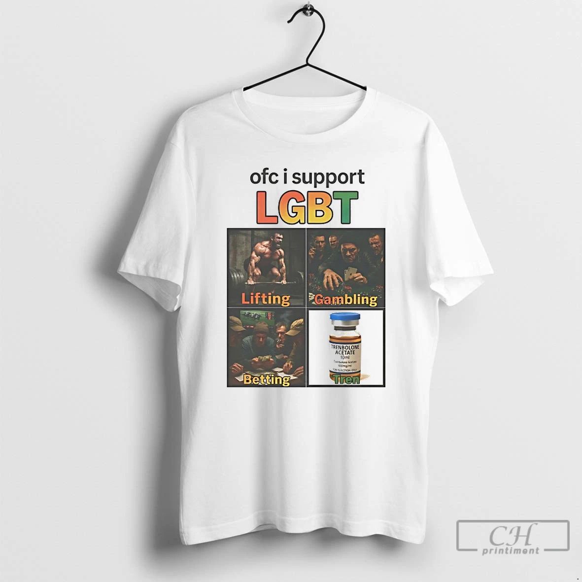 Classic Ofc I Support Lgbt Lifting Gambling Betting Tate T Shirts