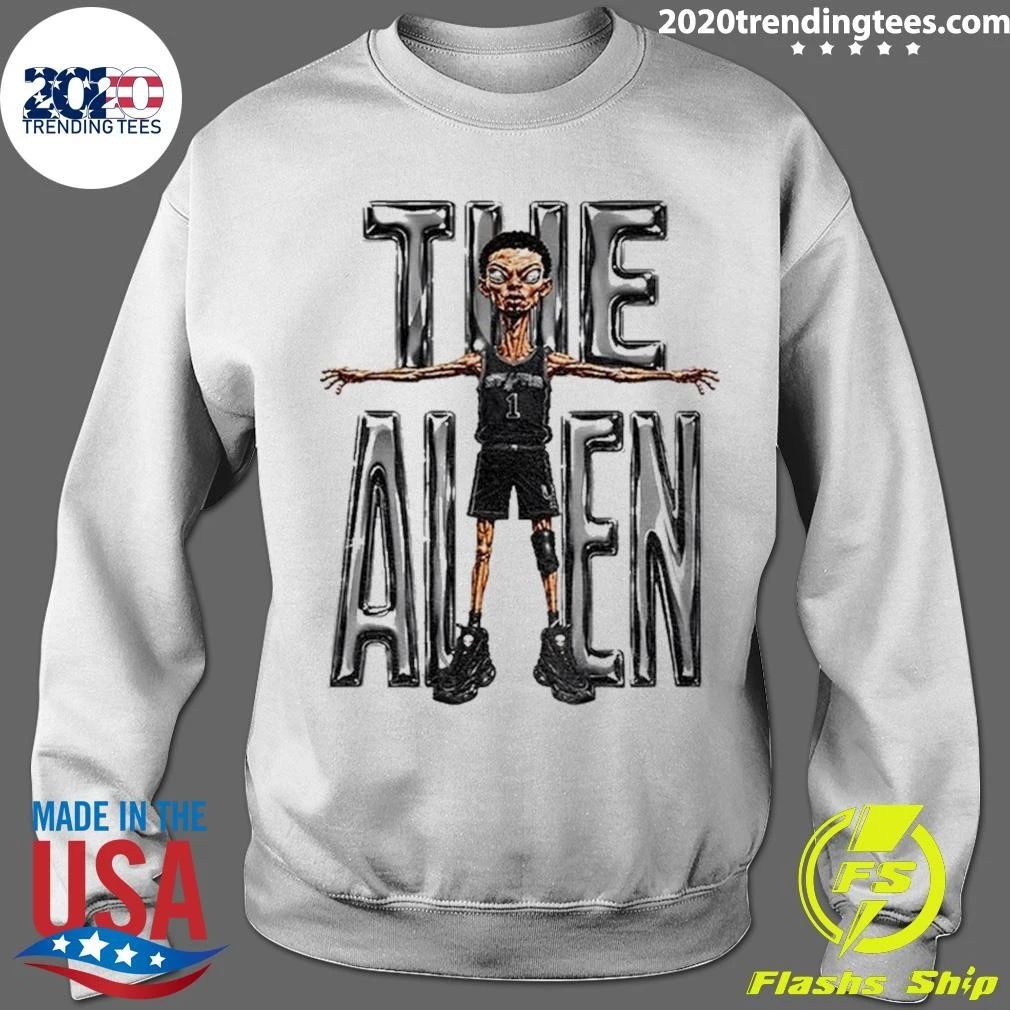 Alien Victor Wembanyama San Antonio Spurs Basketball Wilson Vintage Shirt