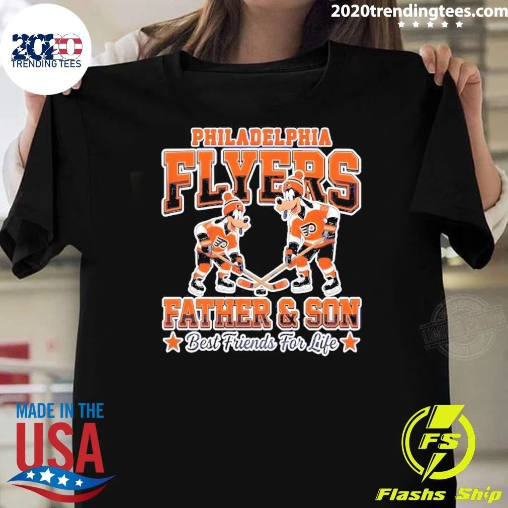 Disney Goofy Philadelphia Flyers Father And Son Best Friends For Life Shirt