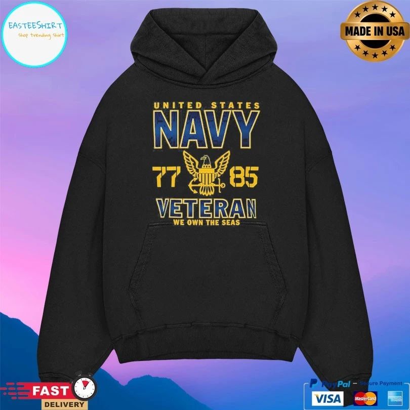 United States Navy Veteran We Own The Seas 77 85 T-shirt