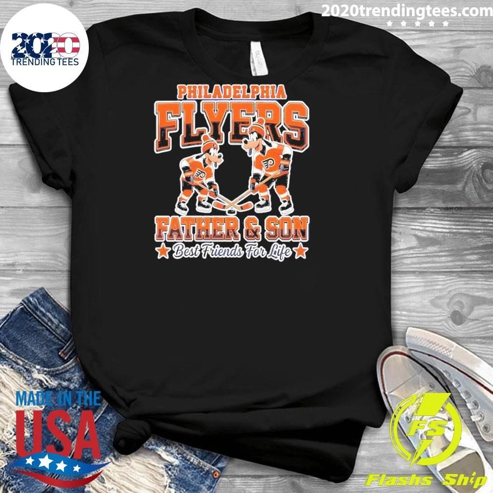 Disney Goofy Philadelphia Flyers Father And Son Best Friends For Life Shirt