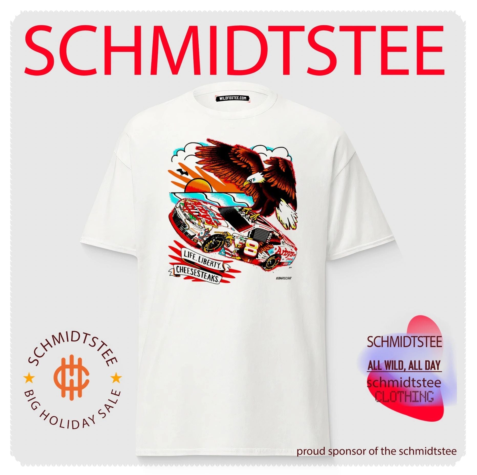 Sammy Smith arby’s life liberty cheesesteaks NASCAR shirt