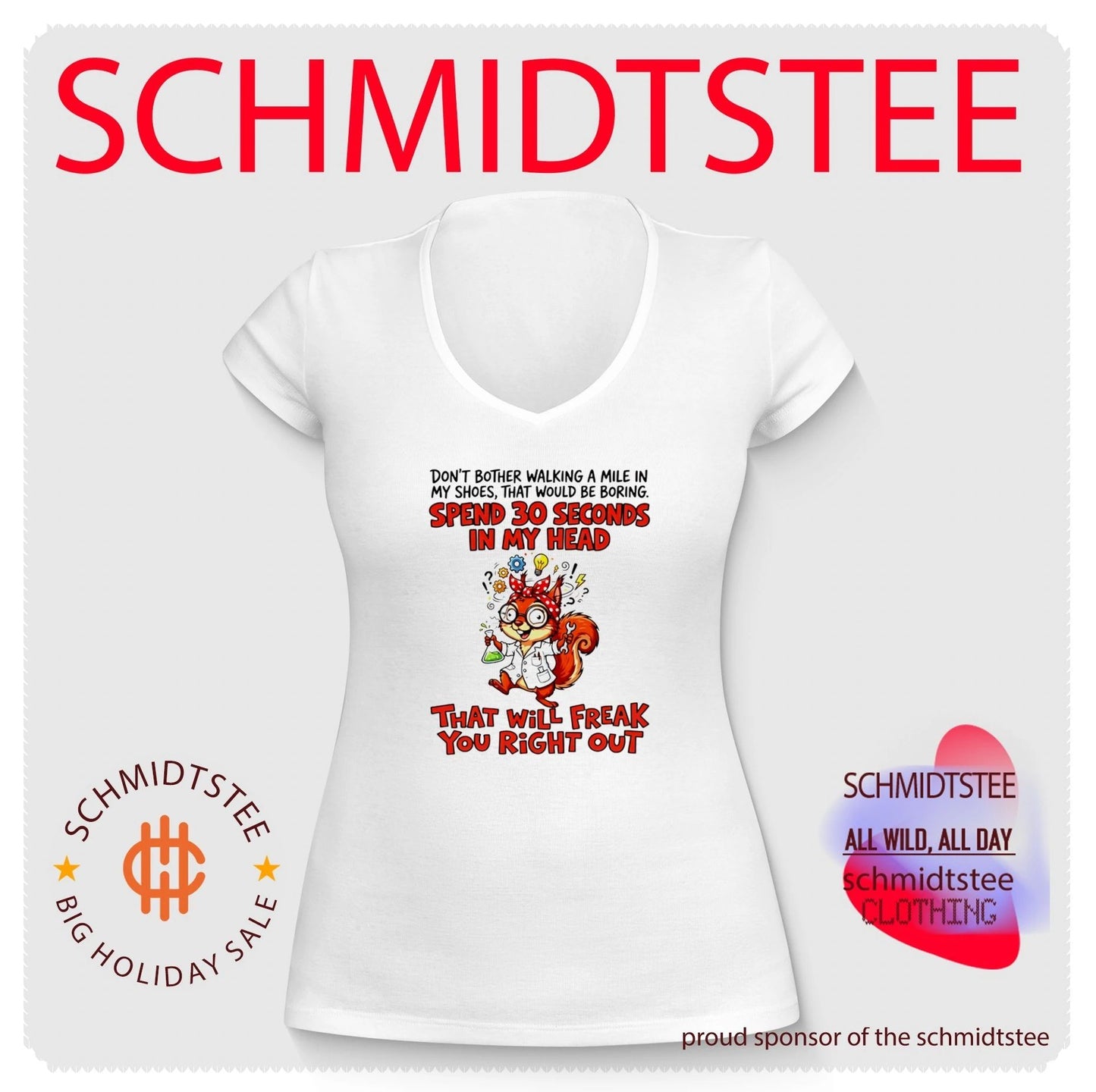 Spend 30 Seconds in My Head Squirrel Scientist shirt