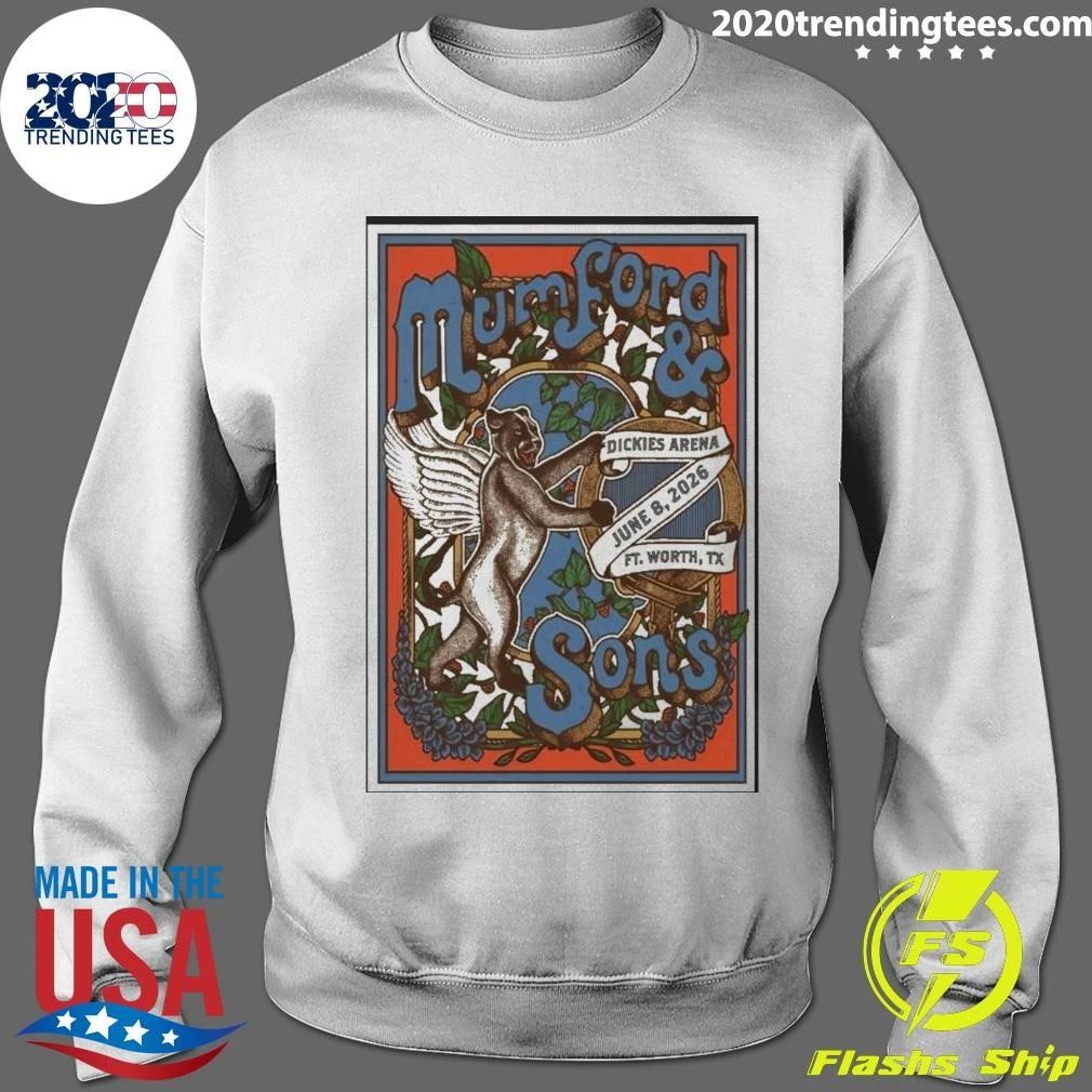Mumford & Sons Dickies Arena Fort Worth, Tx, June 8, 2026 Poster Shirt