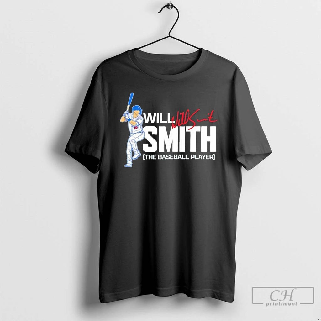 Classic Will Smith The Baseball Player Los Angeles Dodgers Signature T Shirts