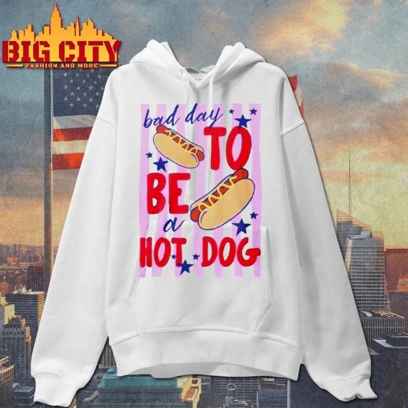 Bad Day To Be A Hot Dog Funny 4th Of July T-Shirt