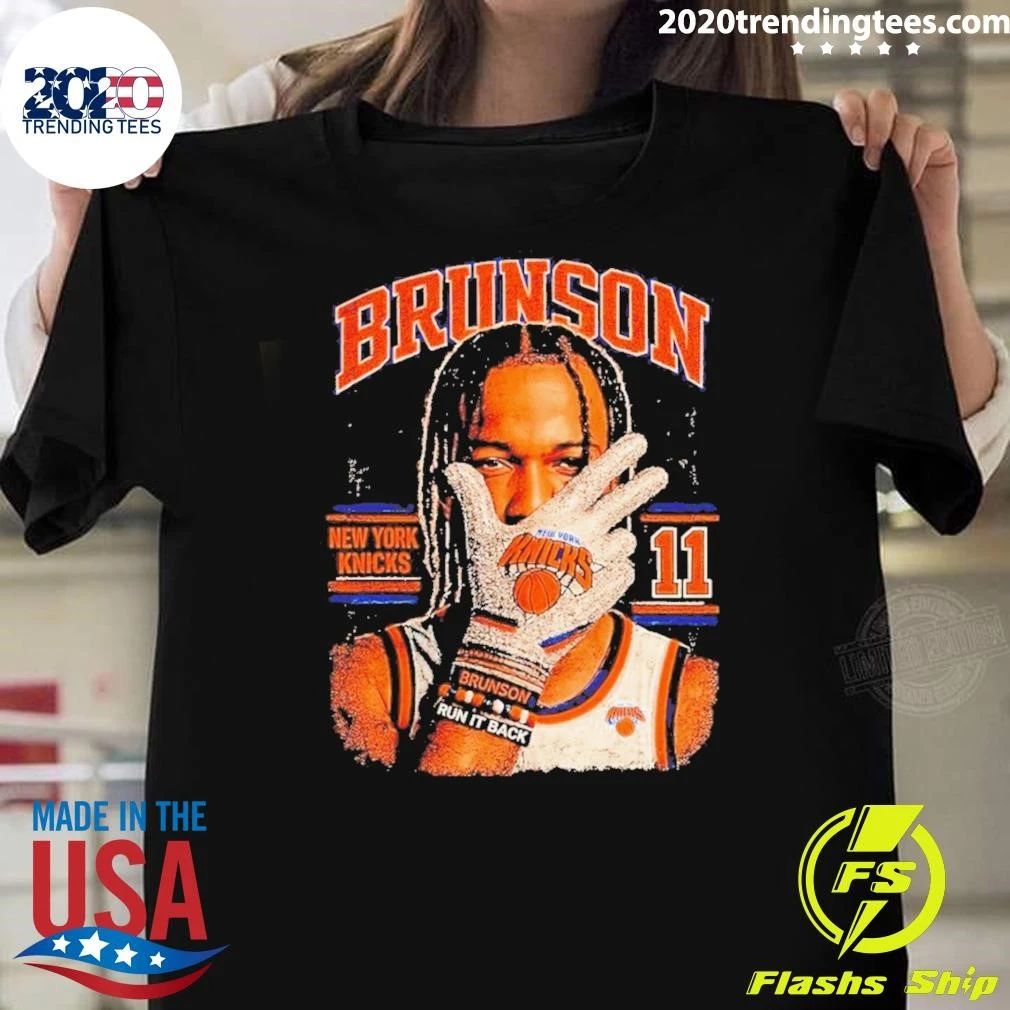 Jalen Brunson New York Knicks Basketball Player Jersey 11 Run It Back Shirt