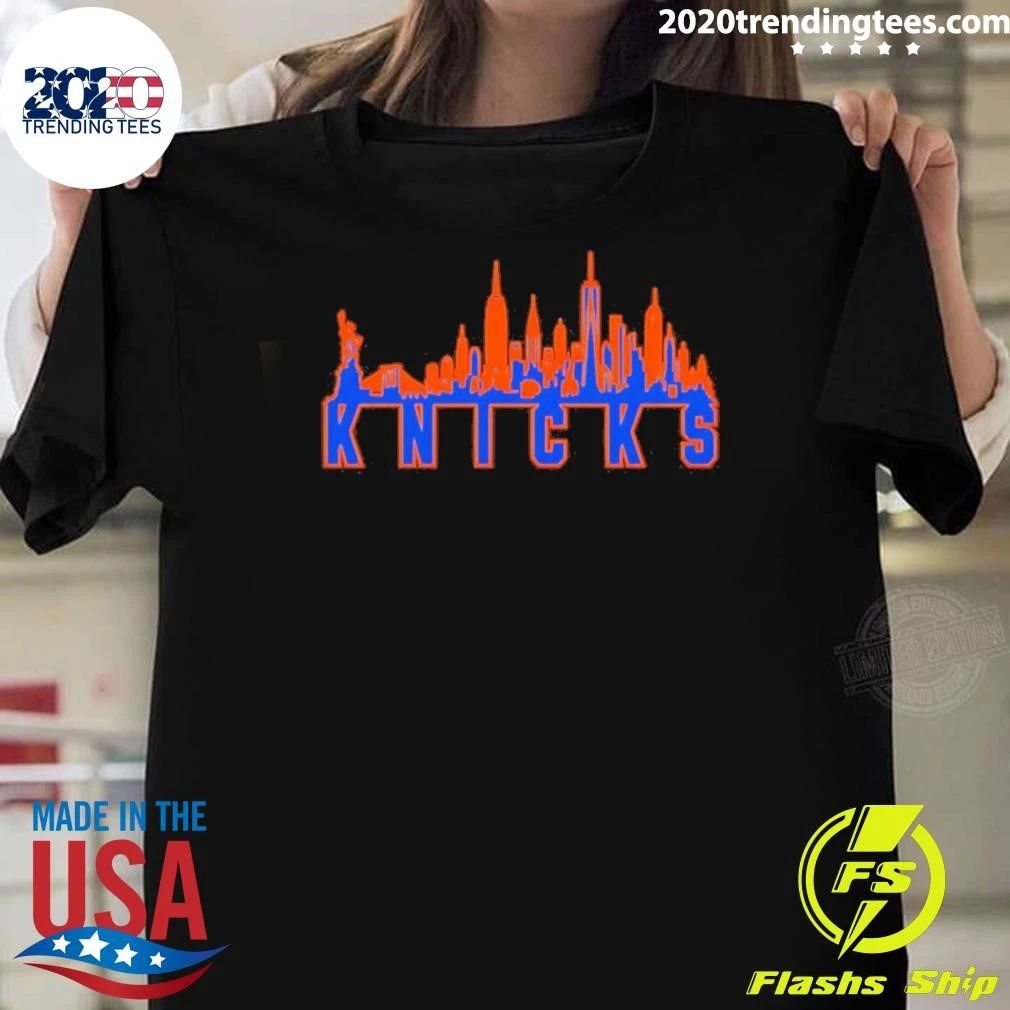 City Skyline New York Knicks Basketball Nba Playoffs 2026 Shirt