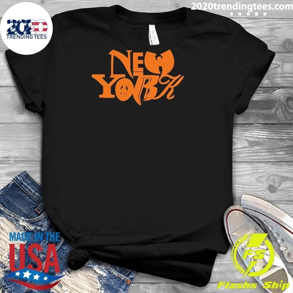 New York Knicks X Wu-tang Clan Mashup Logo Shirt