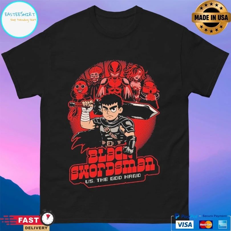 The Black Swordsman Us The God Hand T-shirts