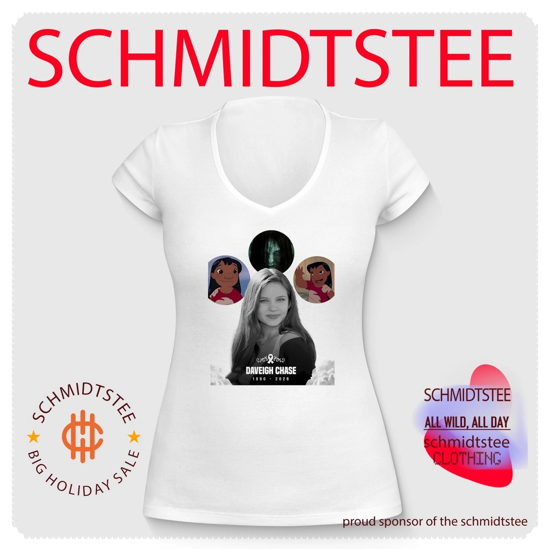 Daveigh Chase 1990–2026 Memorial Tribute shirt