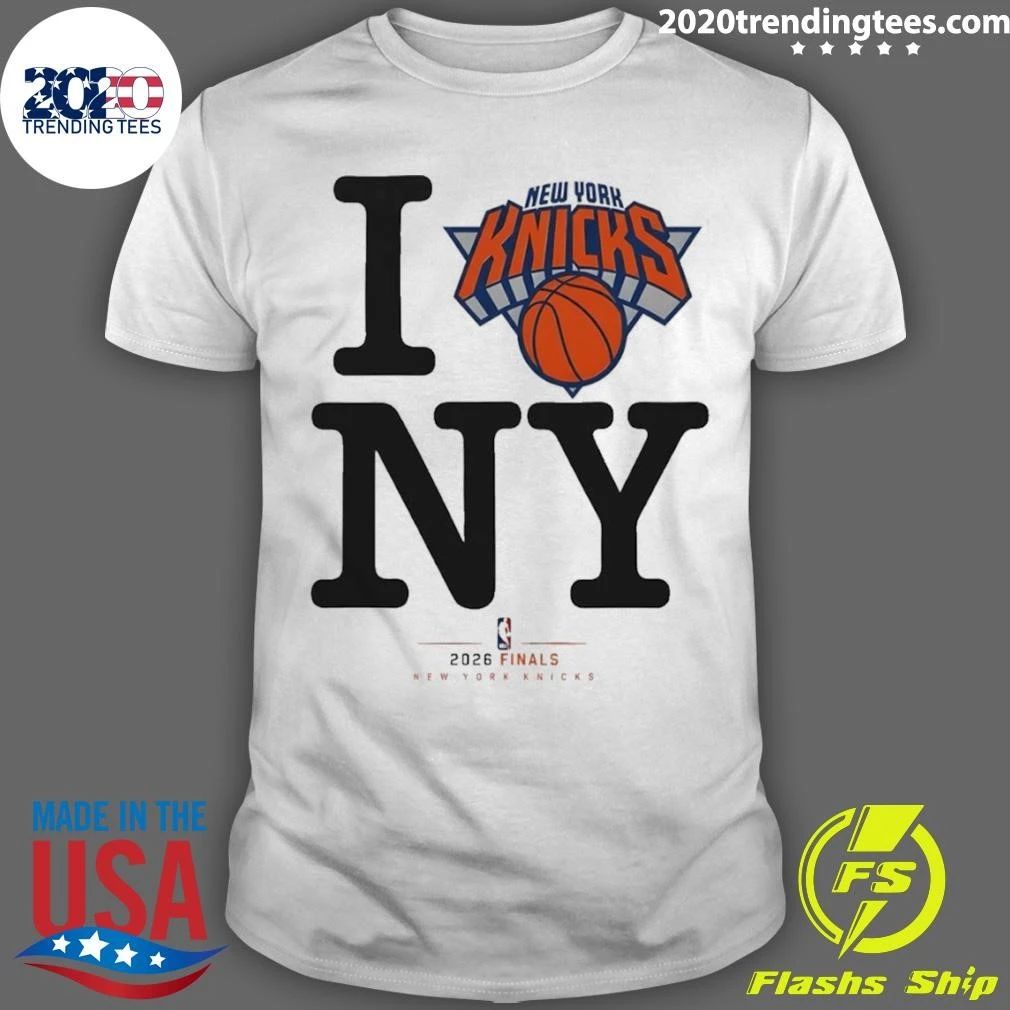 New York Knicks Basketball I Love Ny 2026 Finals Logo Shirt