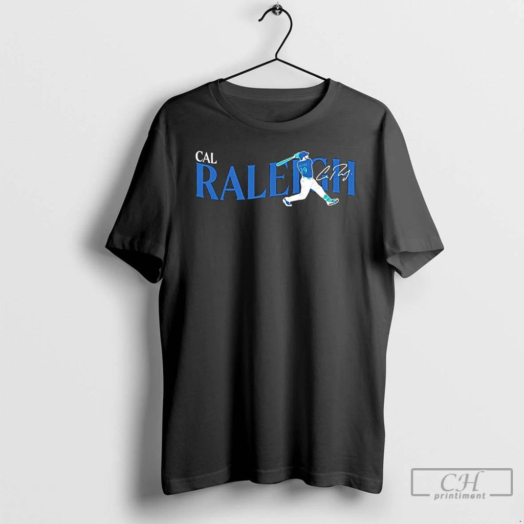Classic Seattle Mariners Baseball Cal Raleigh Signature T Shirts