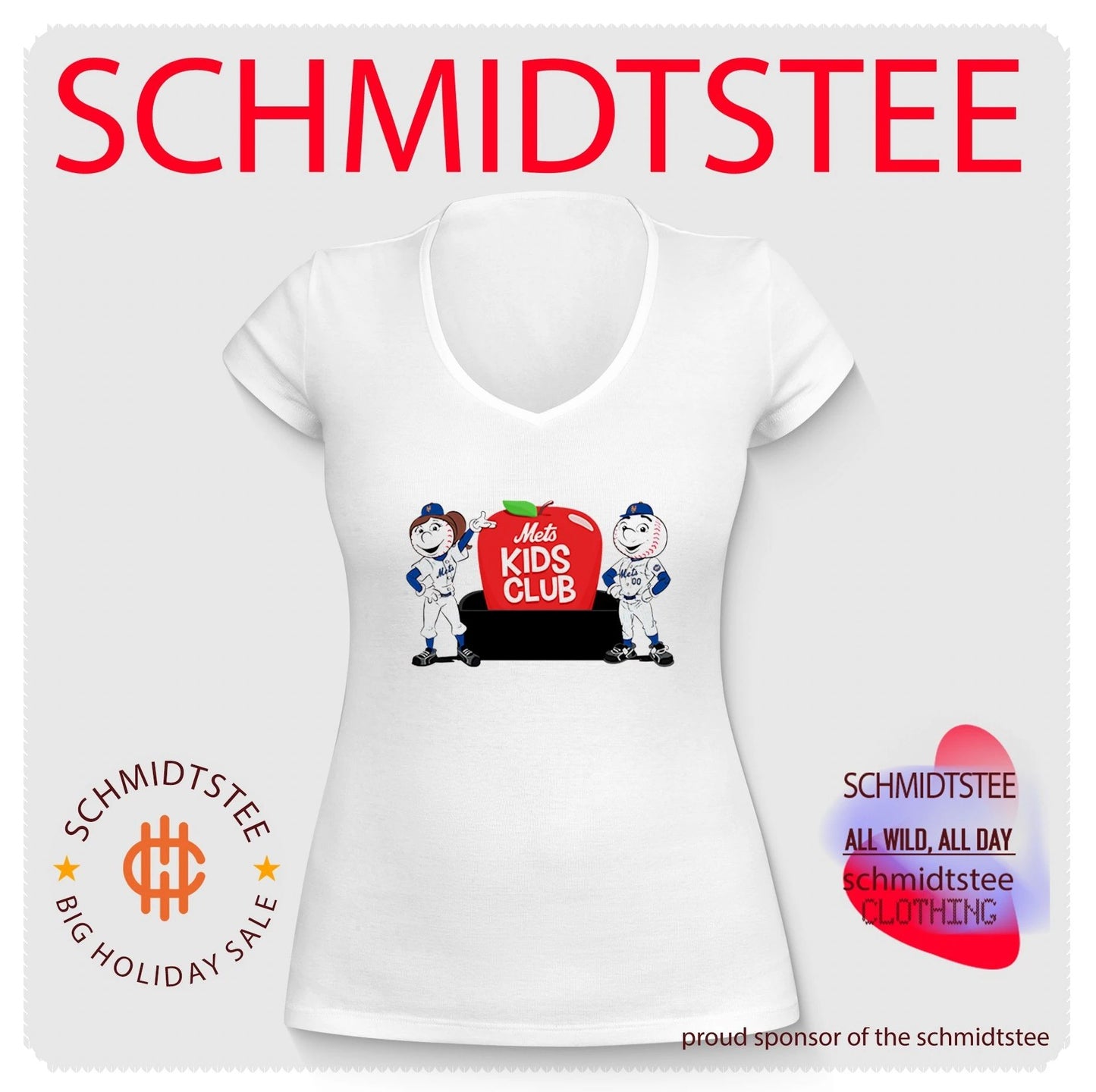 Mr and Mrs Met Kids Club New York Mets shirt