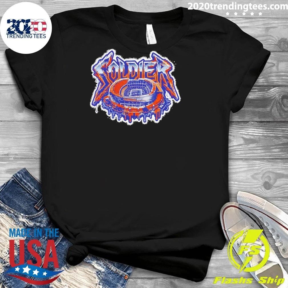 Chicago Bears Stadium Football Field Illustration Soldier Field Shirt