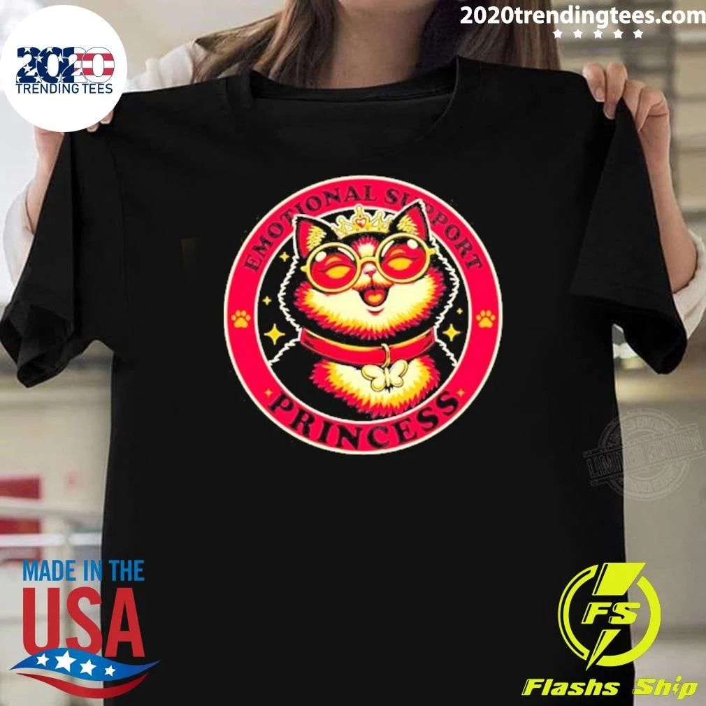 Queen Cat Emotional Support Princess Shirt
