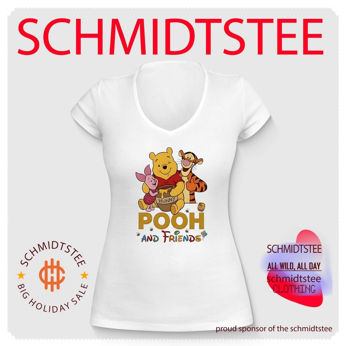 Winnie the Pooh Piglet and Tigger Hunny Pot shirt